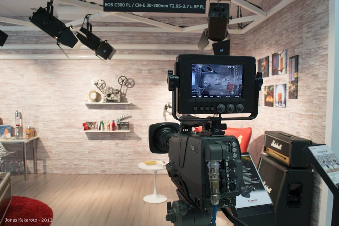 news broadcast setup
