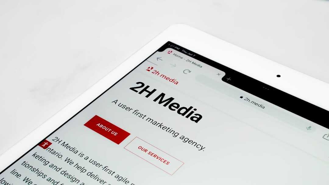 digital news on tablet